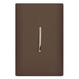 Conjunto Interruptor Intermediario Vertical 4x2 - Novara Marrom Fosco Gold